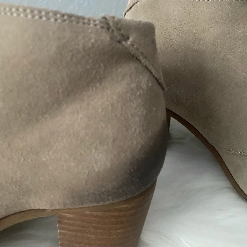 Toms Desert Taupe‎ Lunata Burnished Suede Booties